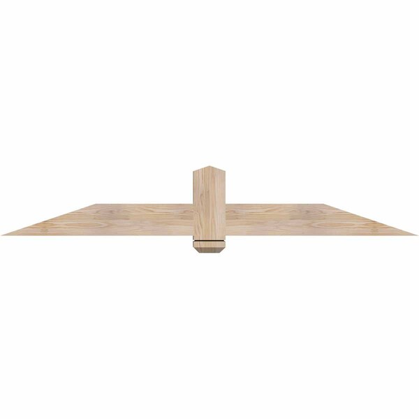 Ekena Millwork Eugene Smooth Timber Gable Bracket, Douglas Fir, 72"W x 12"H x 3 1/2"D x 5 1/2"F, 4/12 Pitch GBW072X12X0406EUG00SDF - main